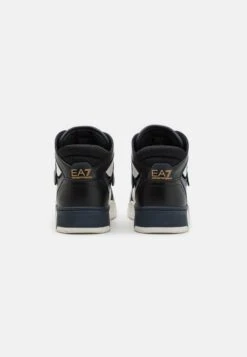 EA7 Emporio Armani NEW BASKET UNISEX - Sneakersy Wysokie - Black/bluenotte/gold/white -Sklep Toni Pons 08b09a76861a4896b96bb8c302dd56d2