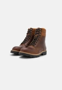 Shoe The Bear CUBE WARM - Botki Sznurowane - Tan