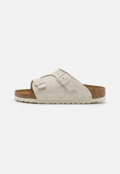Birkenstock ZÜRICH UNISEX - Kapcie - Antique White
