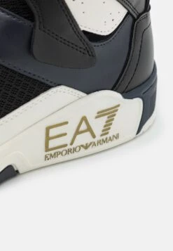 EA7 Emporio Armani NEW BASKET UNISEX - Sneakersy Wysokie - Black/bluenotte/gold/white -Sklep Toni Pons 3313a05855554d349db67e9c276e9a09