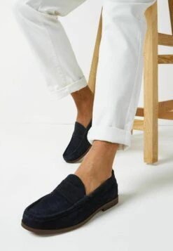 Next PENNY - P贸艂buty Wsuwane - Navy Blue Suede