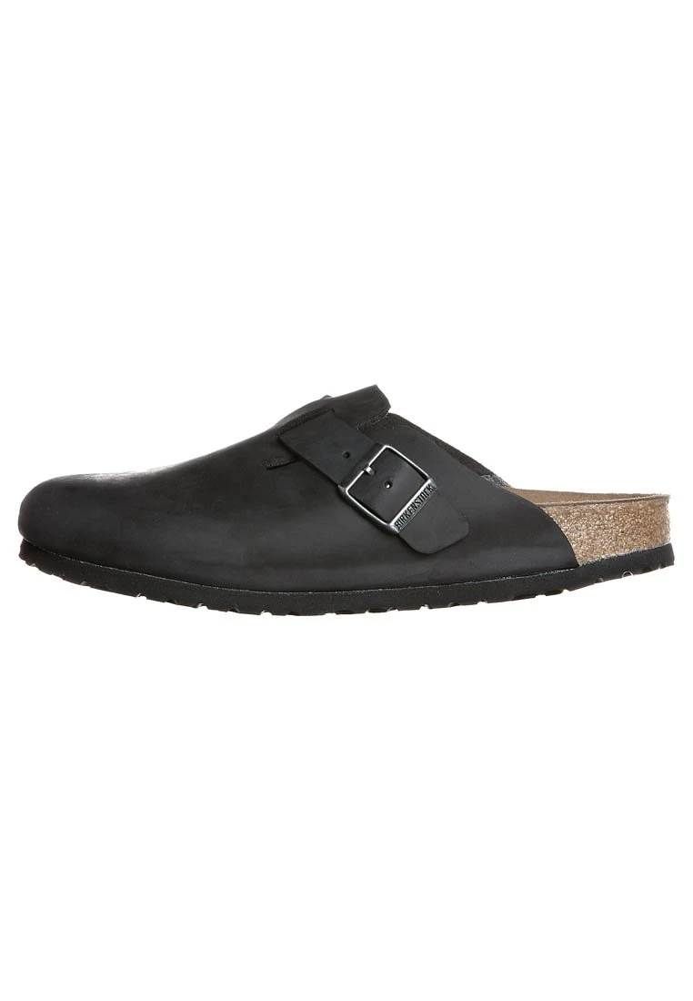 Birkenstock BOSTON - Kapcie - Schwarz 3 Birkenstock BOSTON - Kapcie - Schwarz