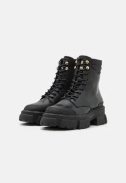 Steve Madden TYLER BOOT - Botki Sznurowane - Black