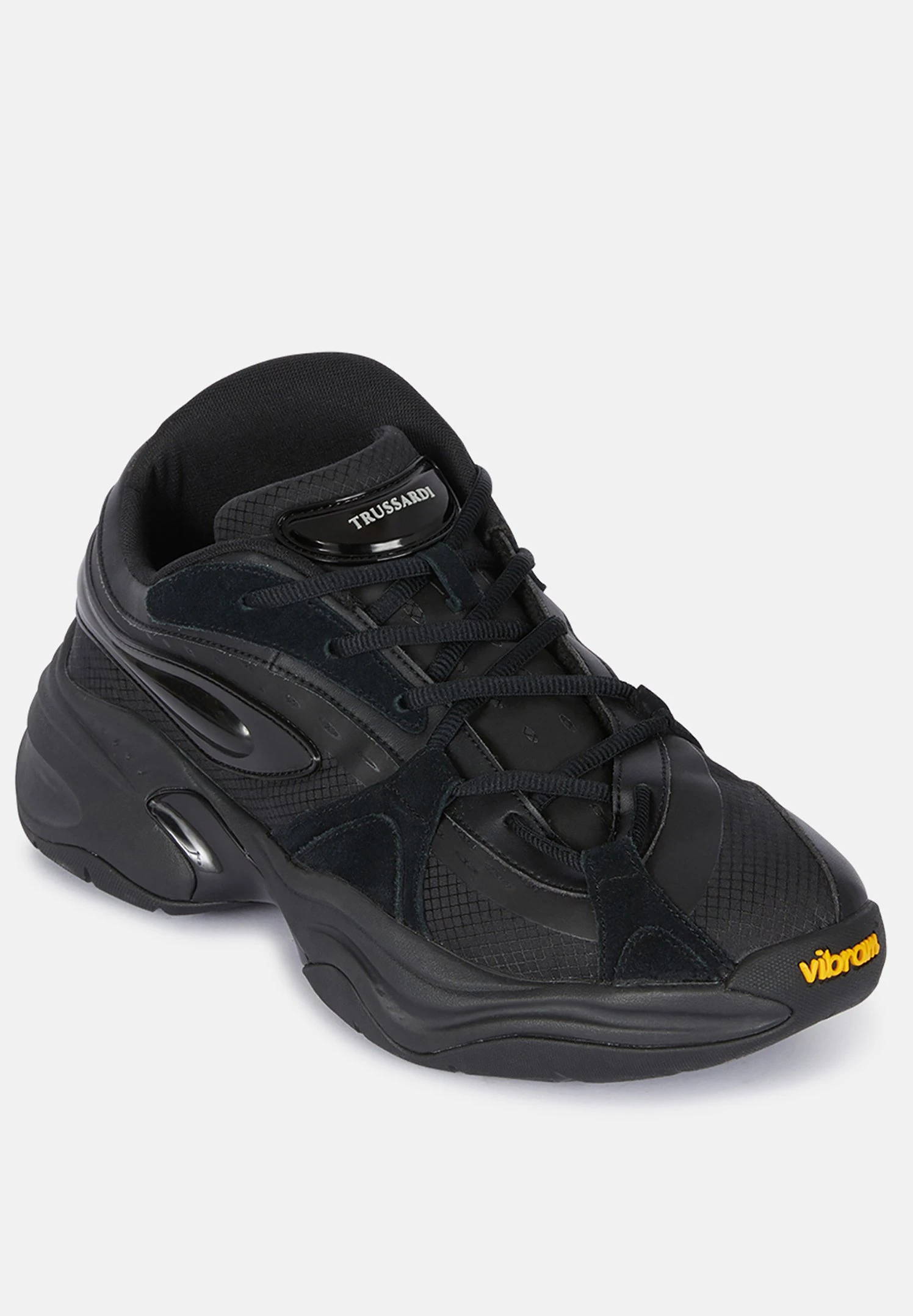 Trussardi SNK ASYMMETRICAL - Sneakersy Wysokie - Black 5 Trussardi SNK ASYMMETRICAL - Sneakersy Wysokie - Black - obrazek 3