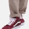 Vans UA SK8 HI - Sneakersy Wysokie - Dark Red