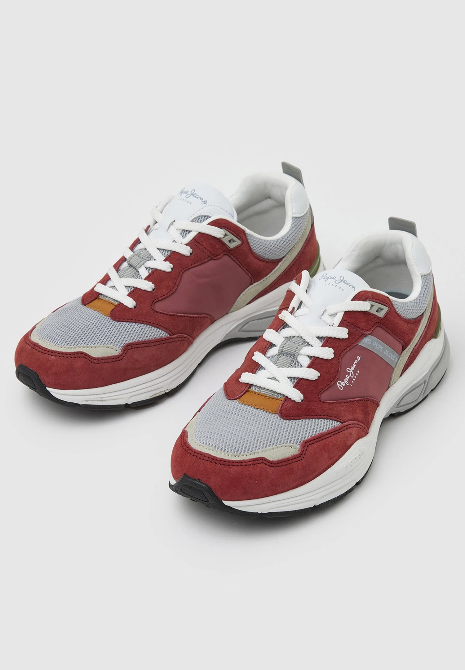 Pepe Jeans DAVE URBAN - Sneakersy Niskie - Red Dahlia 4 Pepe Jeans DAVE URBAN - Sneakersy Niskie - Red Dahlia - obrazek 2