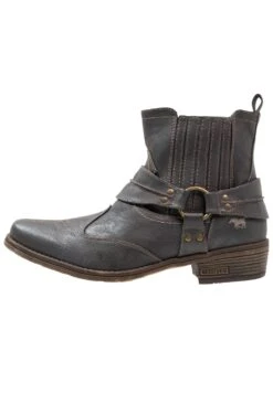 Mustang Botki Kowbojki I Motocyklowe - Graphit