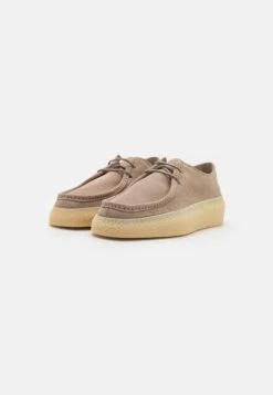Gant BRAVOZ - Sznurowane Obuwie Sportowe - Dark Putty Cream