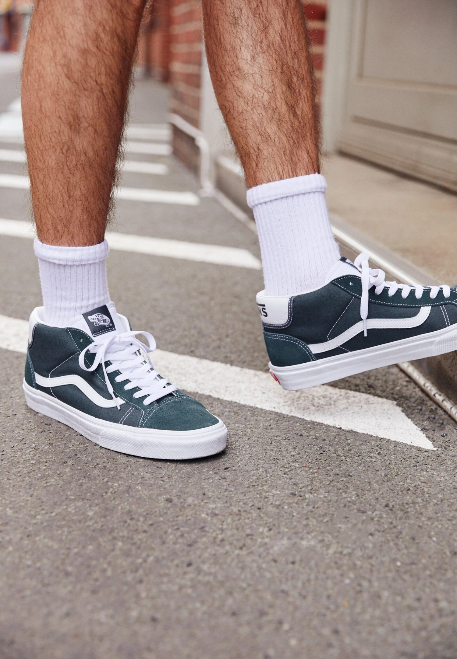 Vans MID SKOOL 37 UNISEX - Sneakersy Wysokie - Darkest Spruce/true White 4 Vans MID SKOOL 37 UNISEX - Sneakersy Wysokie - Darkest Spruce/true White - obrazek 2