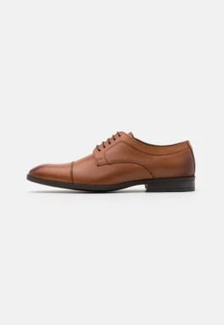 Pier One LEATHER - Eleganckie Buty - Cognac